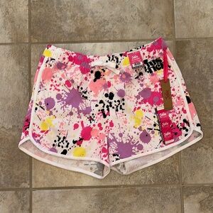 Justice Athletic Splatter Paint Shorts Size XL 16/18 Plus Girls